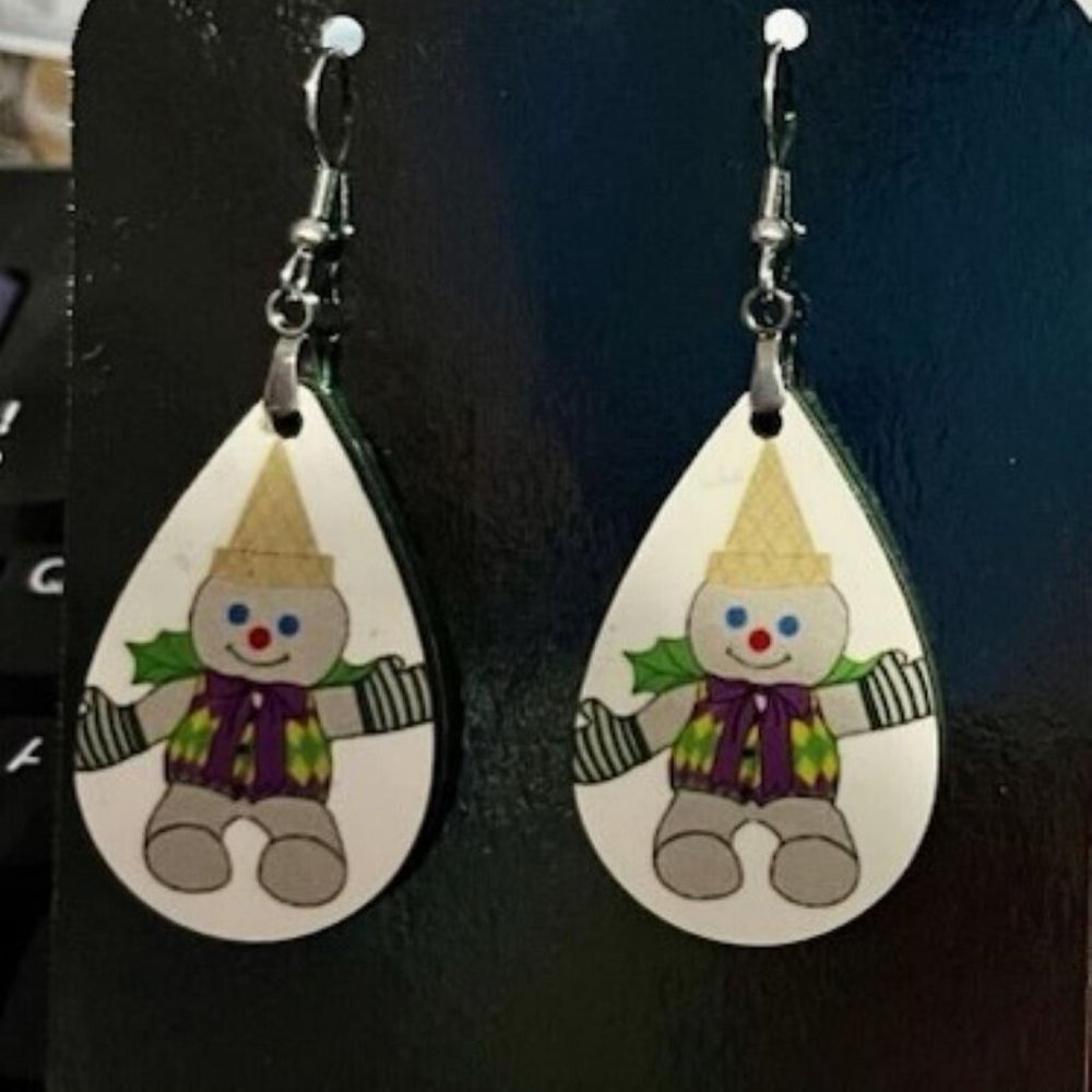 New Orleans CHristmas Tradition MR BINGLE MARDI GRAS EARRINGS
